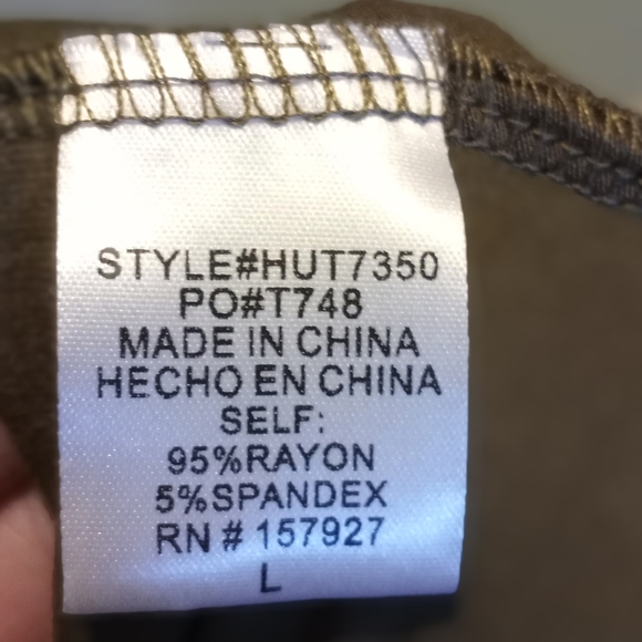 La miel eyelash lace t shirt green top - Picture 10 of 10